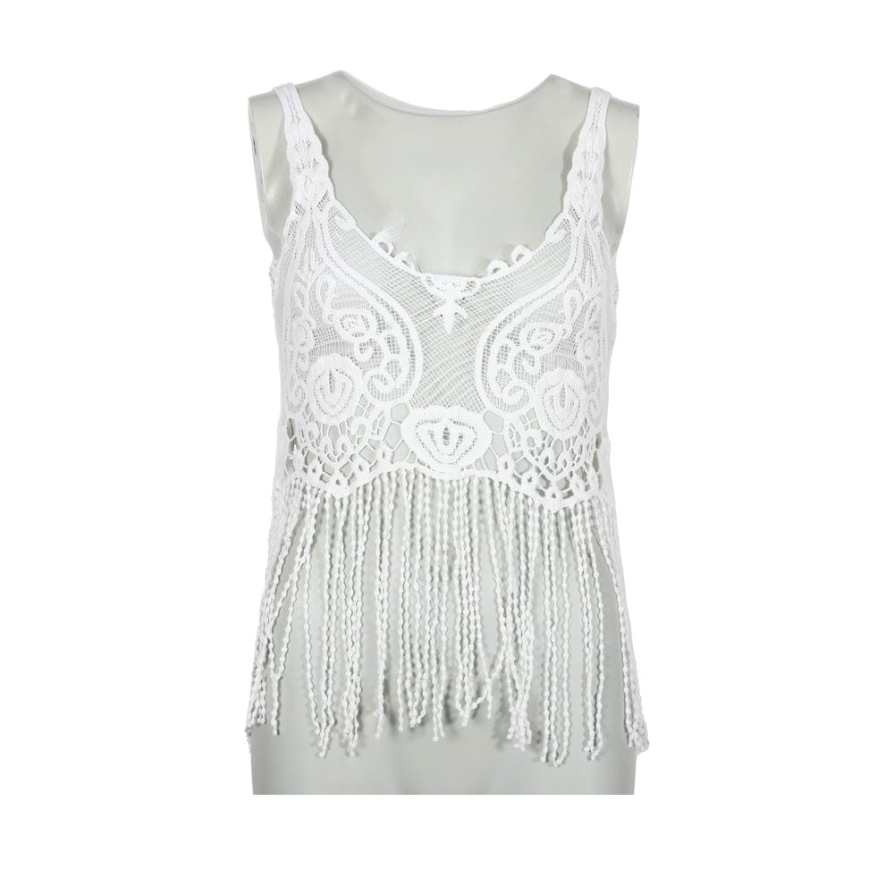 Petite Crochet Vest Top