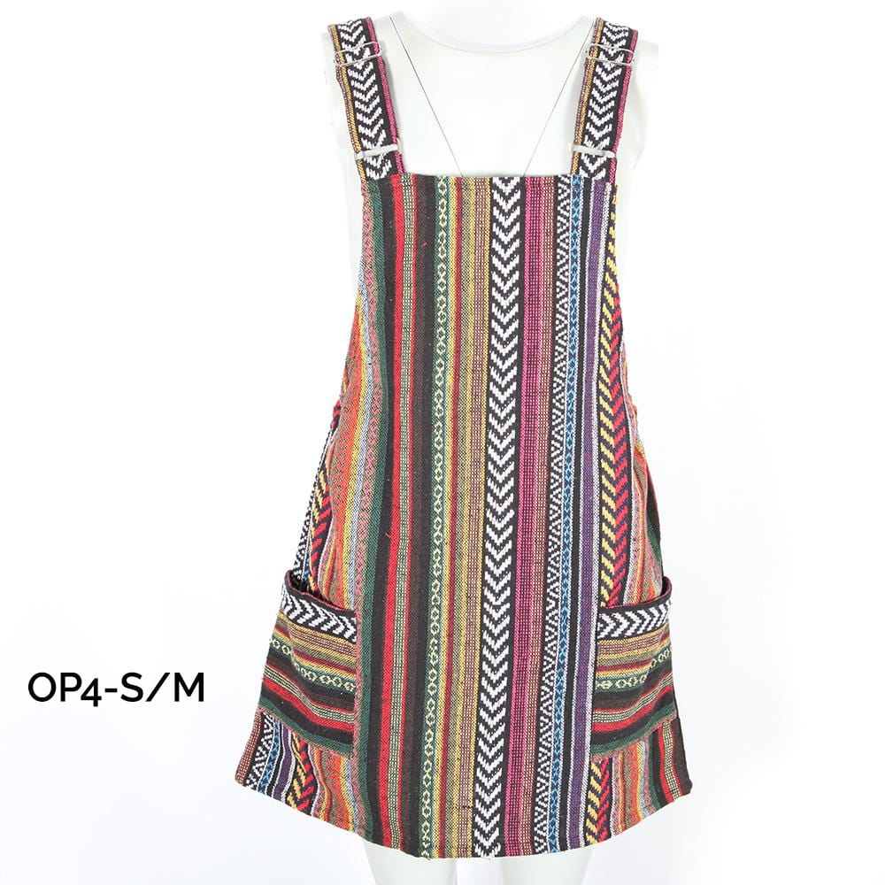 Woven Dungaree Dress