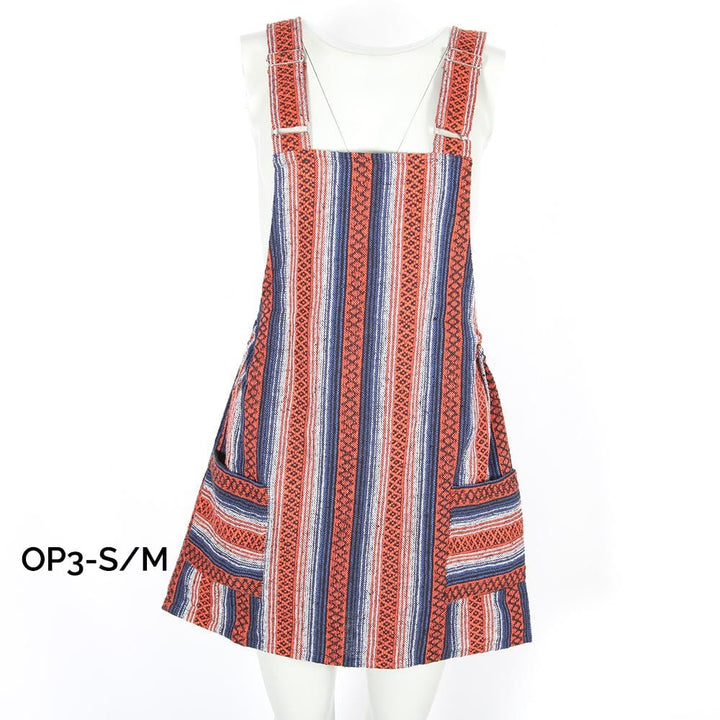 Woven Dungaree Dress