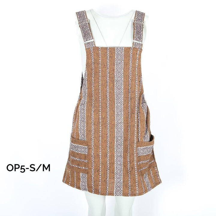 Woven Dungaree Dress