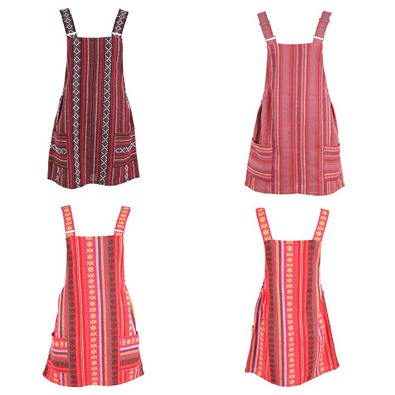 Woven Dungaree Dress