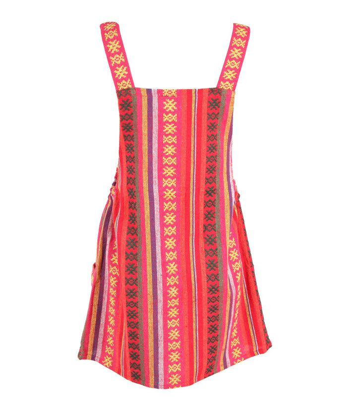 Woven Dungaree Dress