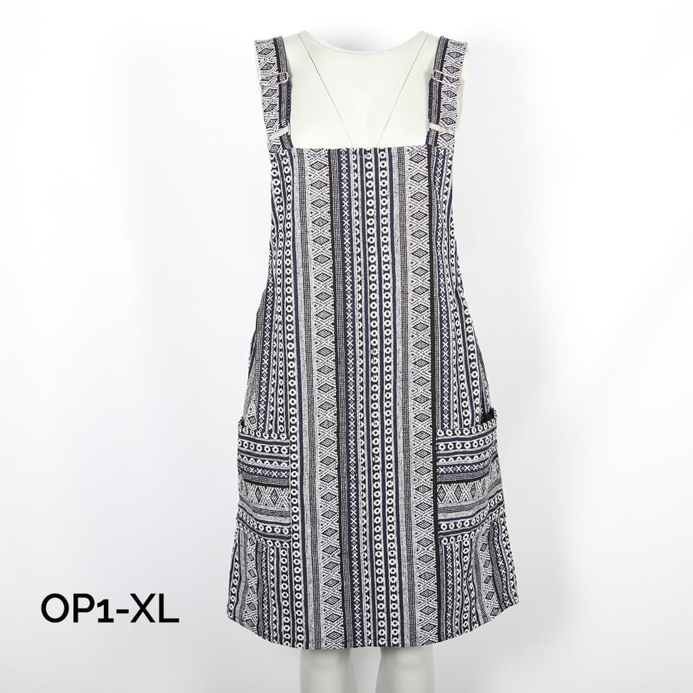 Woven Dungaree Dress