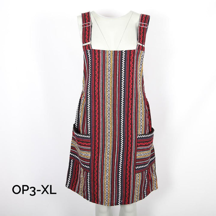 Woven Dungaree Dress