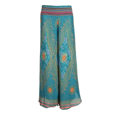 Peacock Print Trousers