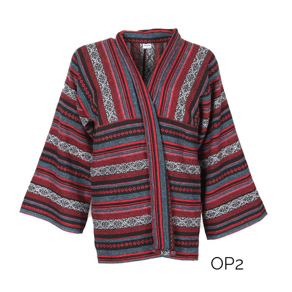 Thai Woven Cotton Open Jacket