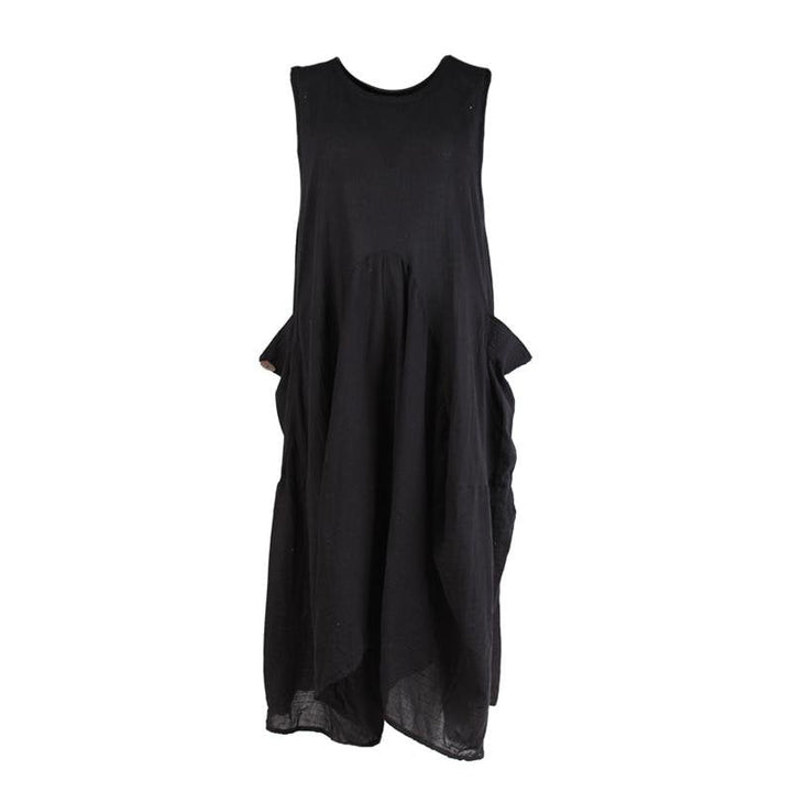 Sleeveless Cotton Smock Dress
