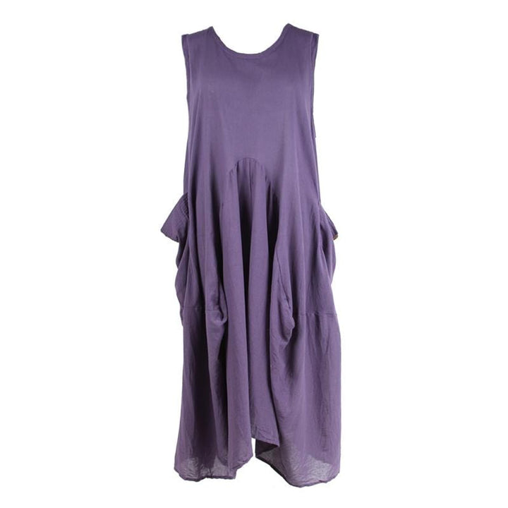 Sleeveless Cotton Smock Dress