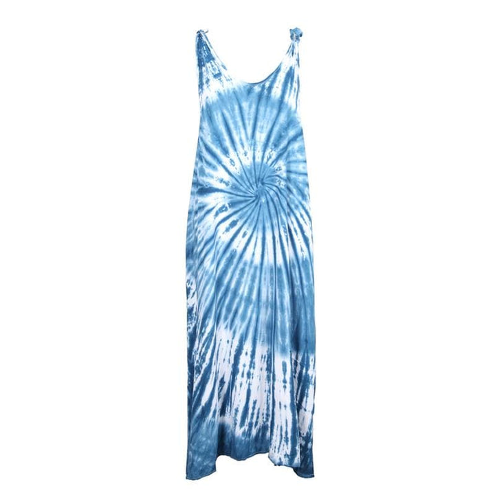 Shibori Indigo Tie Dye Maxi Dress