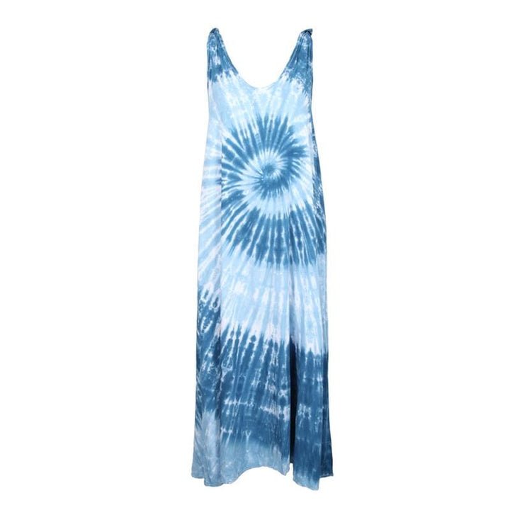 Shibori Indigo Tie Dye Maxi Dress