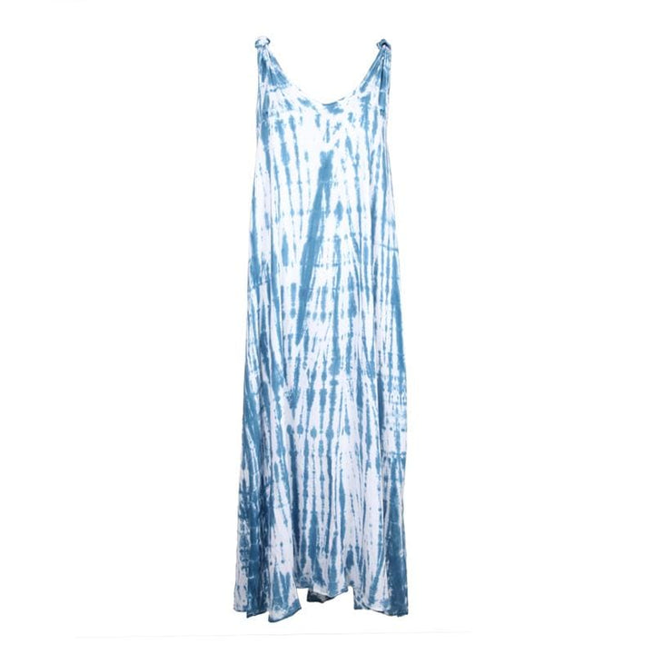 Shibori Indigo Tie Dye Maxi Dress