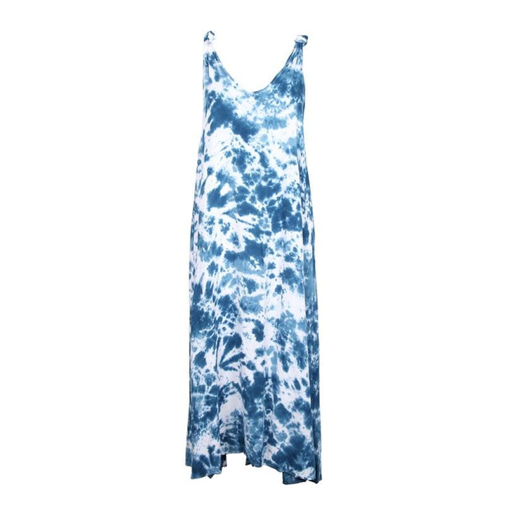 Shibori Indigo Tie Dye Maxi Dress