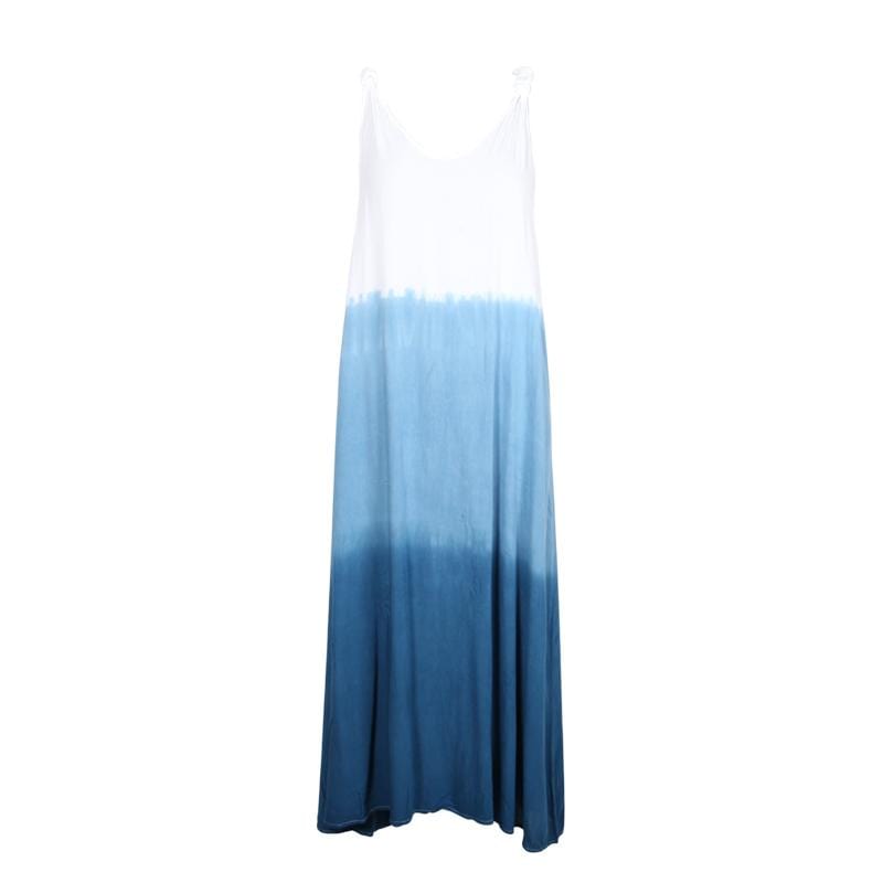 Shibori Indigo Tie Dye Maxi Dress