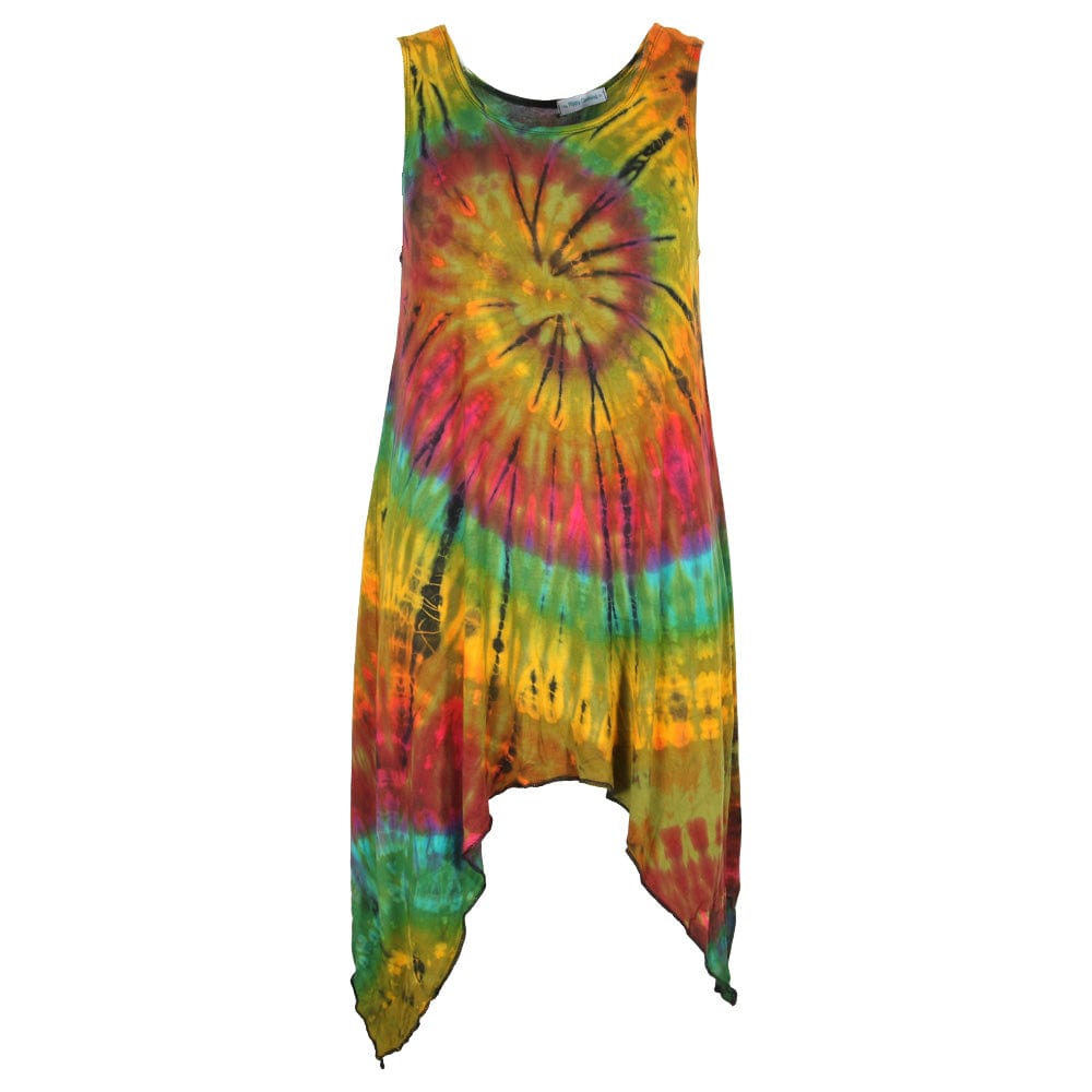 Rainbow tie dye dress deals