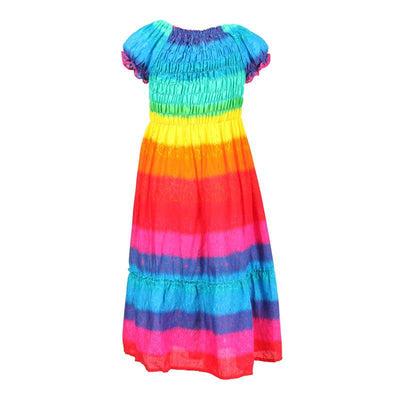 Kids Rainbow Bandeau Summer Dress