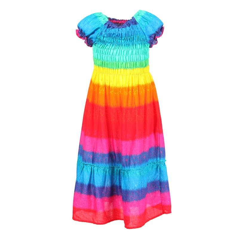 Kids Rainbow Bandeau Summer Dress