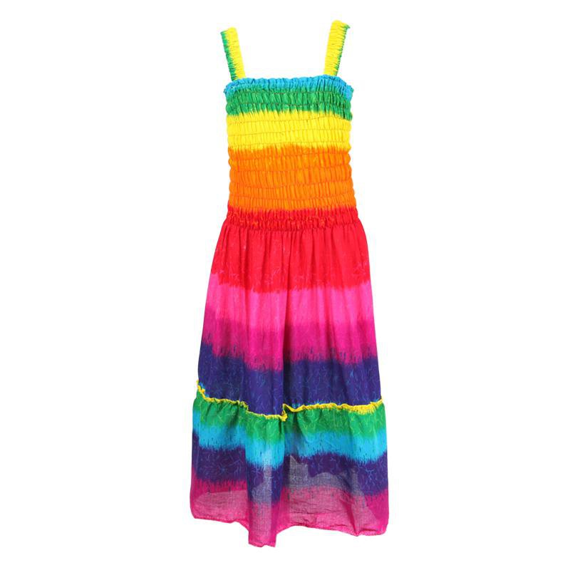 Rainbow Maxi Dress for Girls