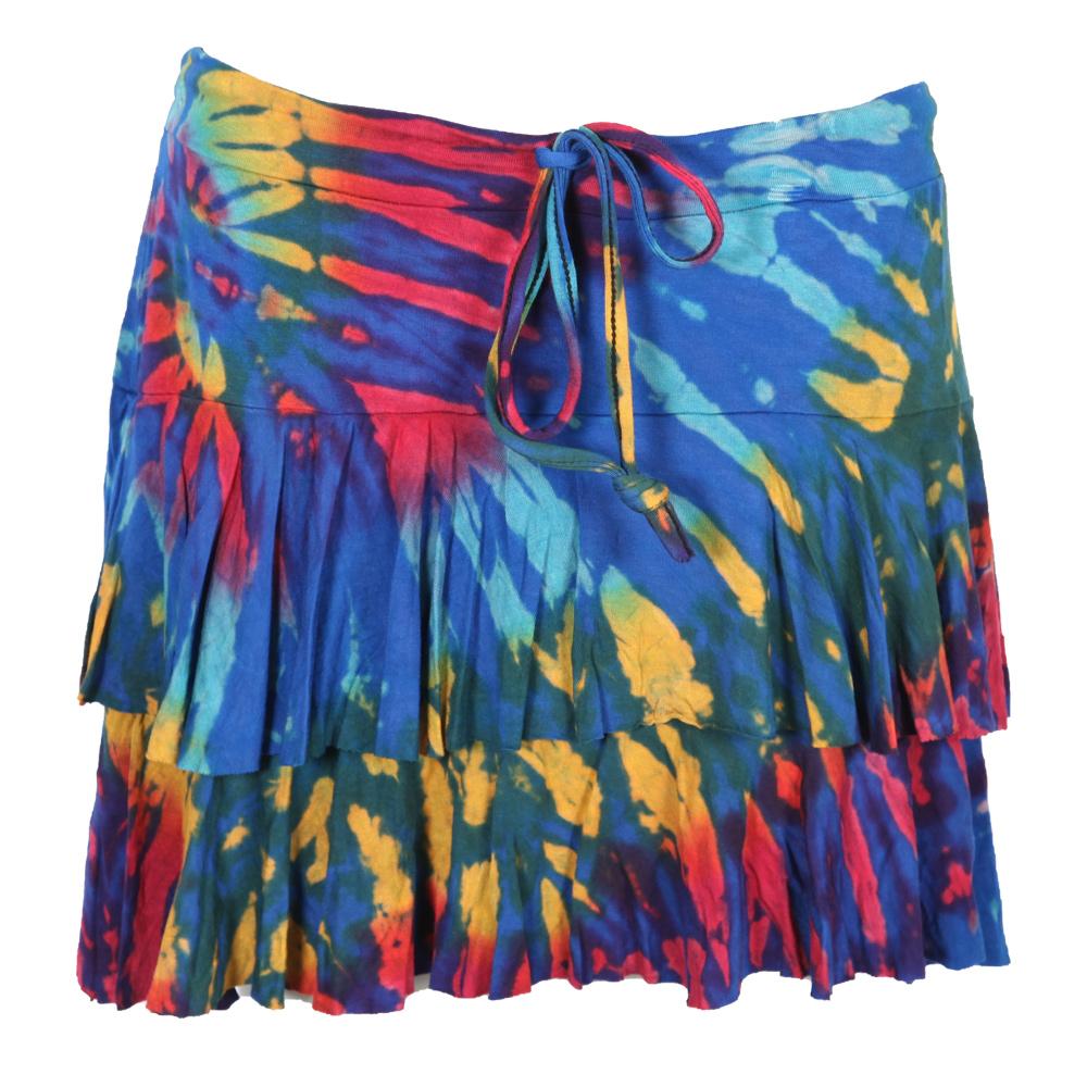 Tie Dye Layered Hipster Skirt