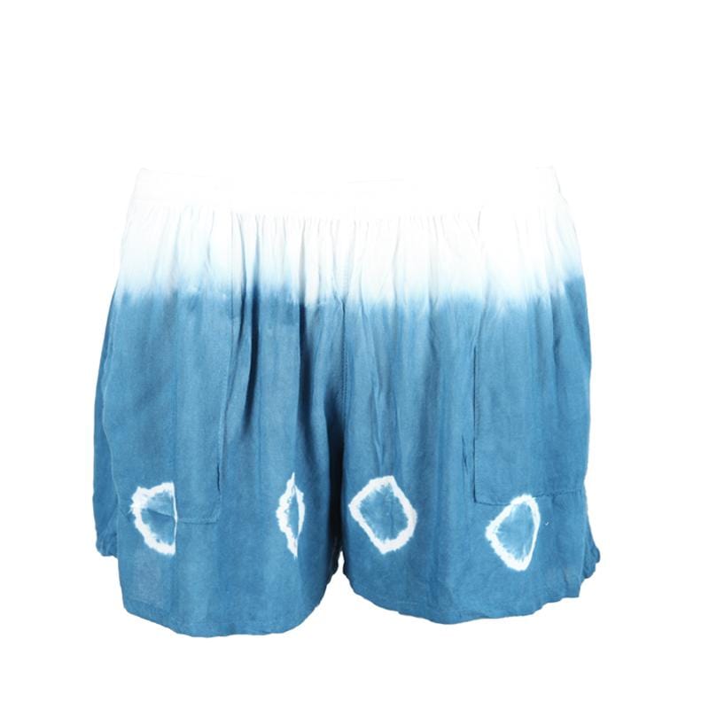 Shibori Indigo Tie Dye Shorts
