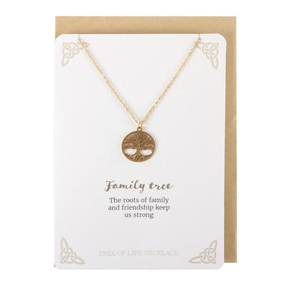 FAMILY TREE OF LIFE NECKLACE CARD..