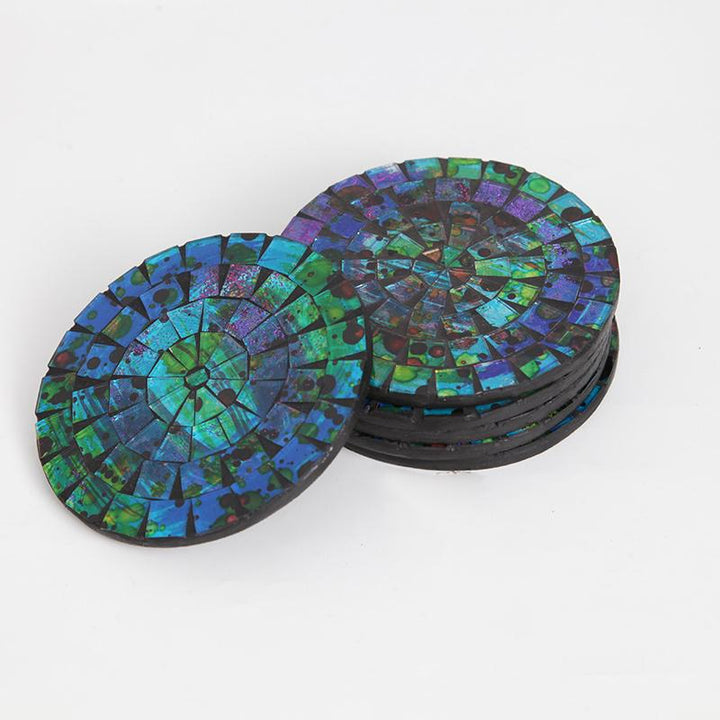 Round Mosaic Coaster Set Of Six