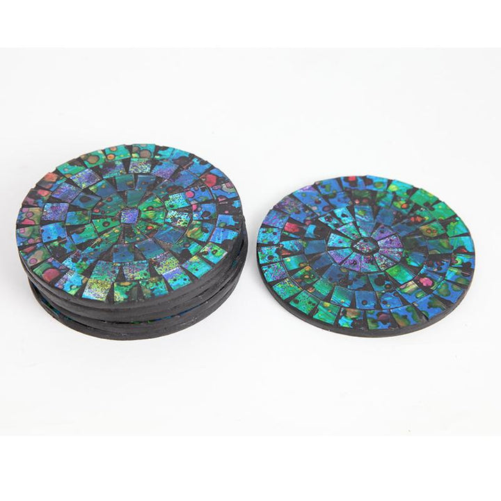 Round Mosaic Coaster Set Of Six