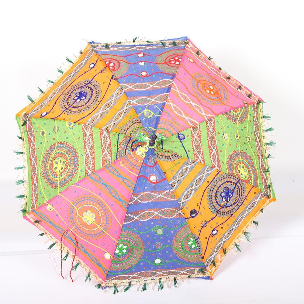 Small Embroidered Sun Umbrella