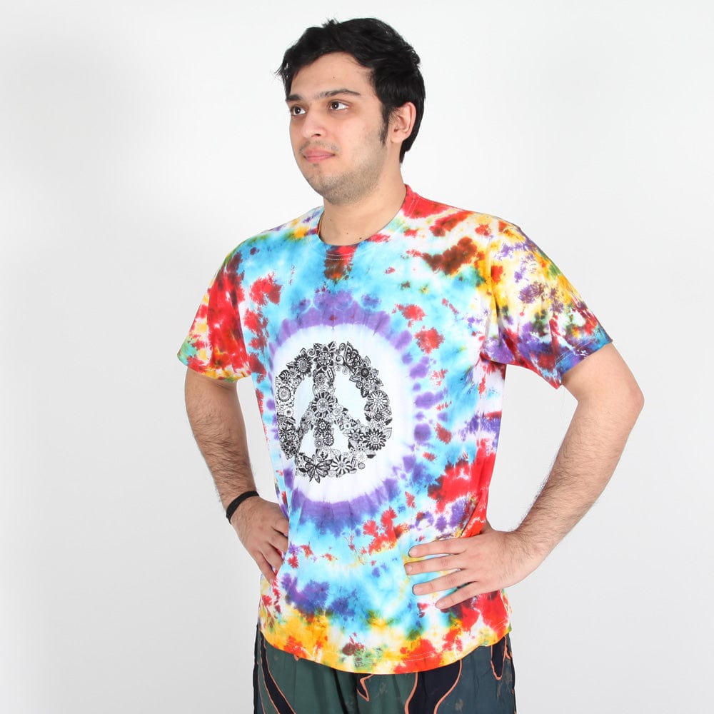Flower Peace CND Tie Dye T-Shirt..