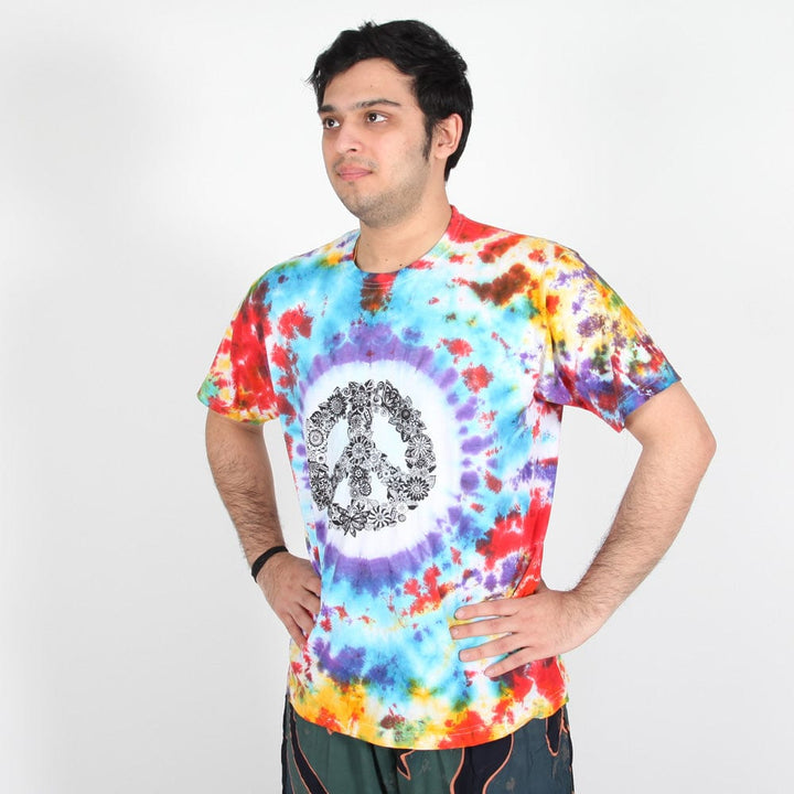 Flower Peace CND Tie Dye T-Shirt..