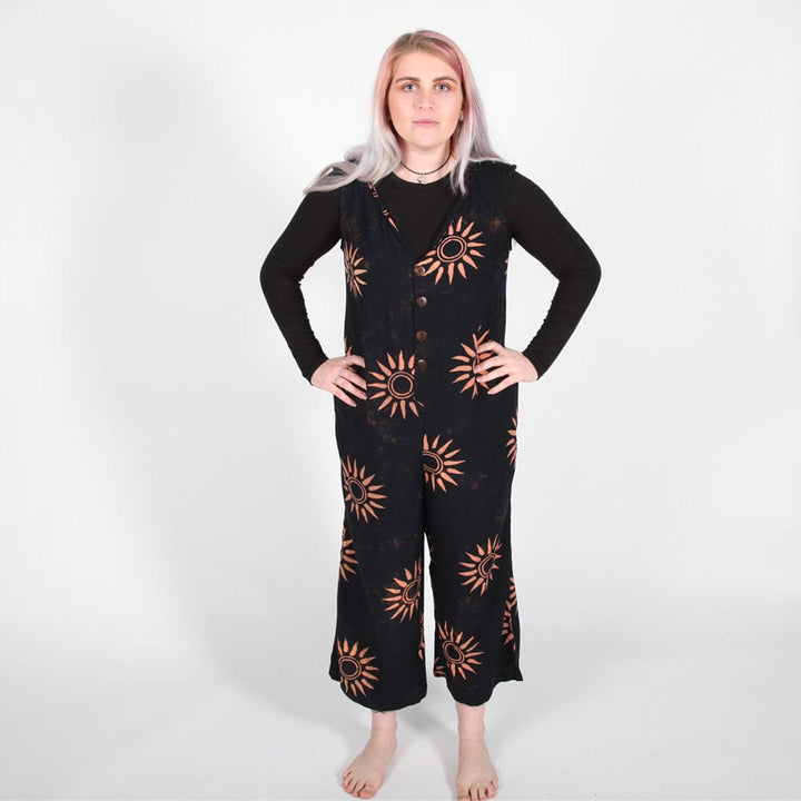 Batik Sun Pattern Jumpsuit