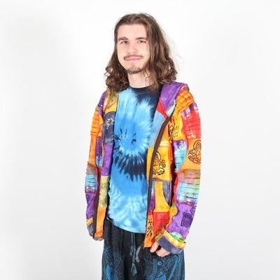 Men's Bright Tie Dye Hoodie