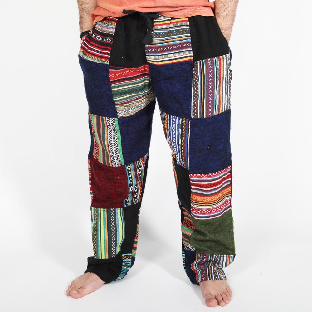 Gheri Cotton & Blanket Patchwork Trousers.
