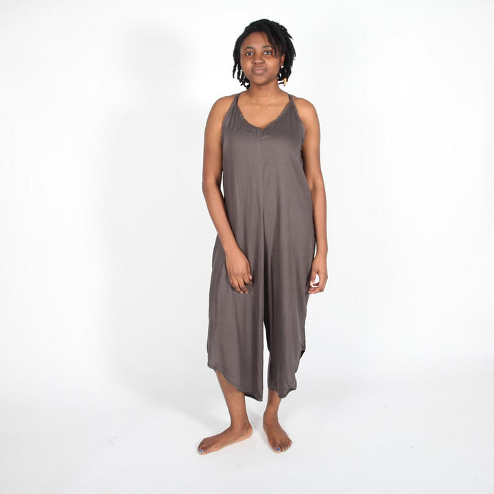 Tassel Shoulder Tie Jumpsuit