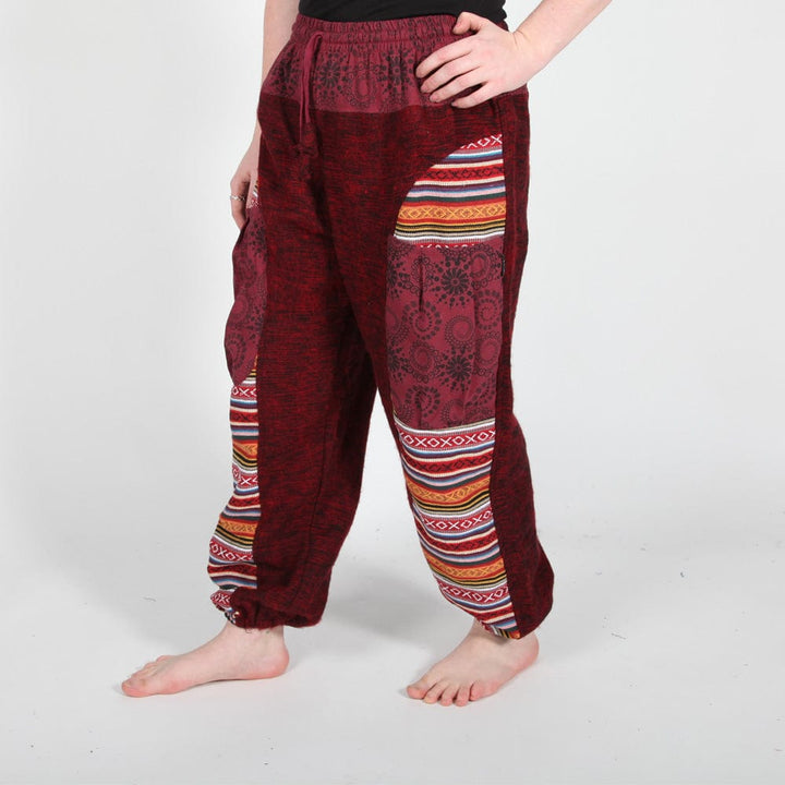 Gheri & Fleece High Crotch Harem Pants