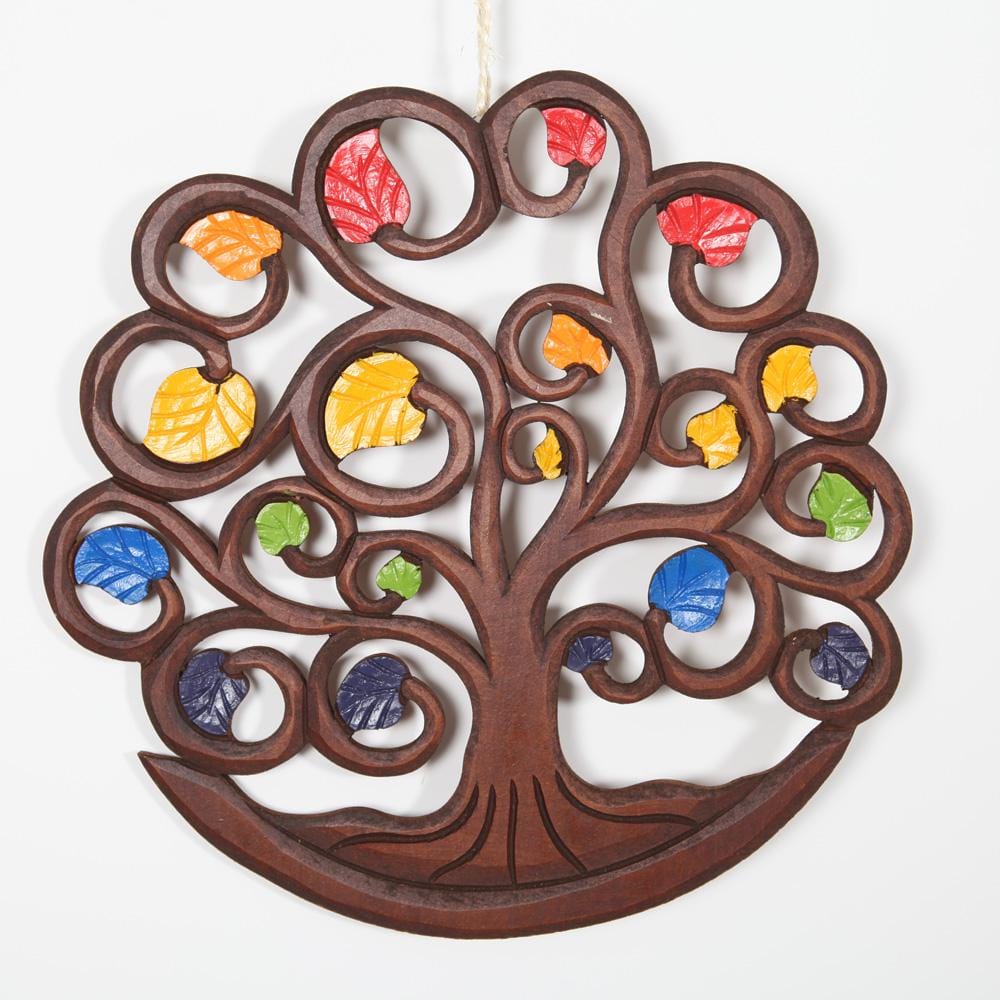 Rainbow Tree Of Life Wooden Wall Art