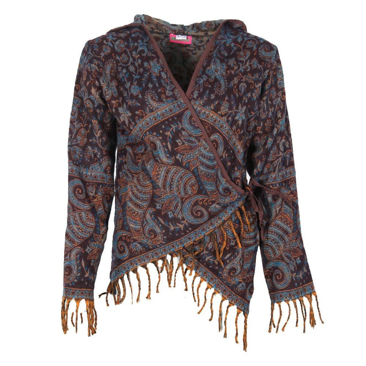 Hooded  Wrap Blanket Cardigan