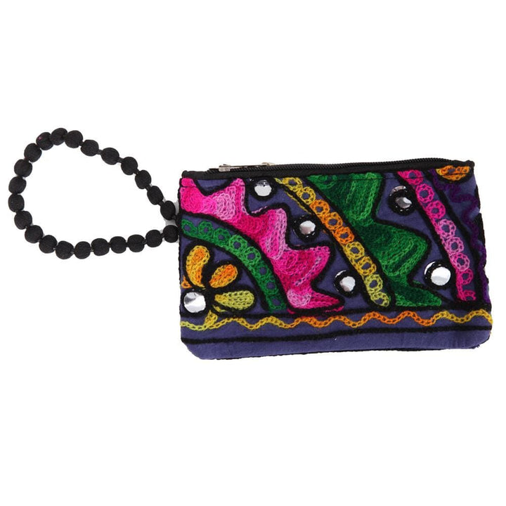 Embroidered Flower Purse..