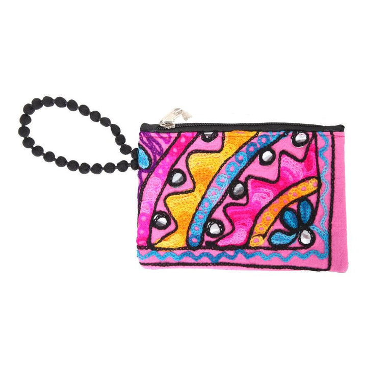 Embroidered Flower Purse..