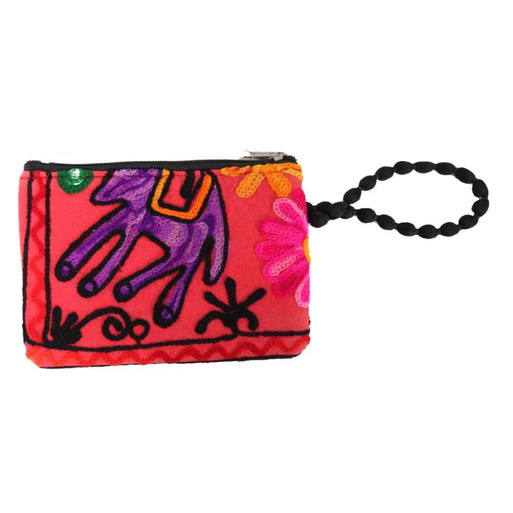Embroidered Flower Purse..