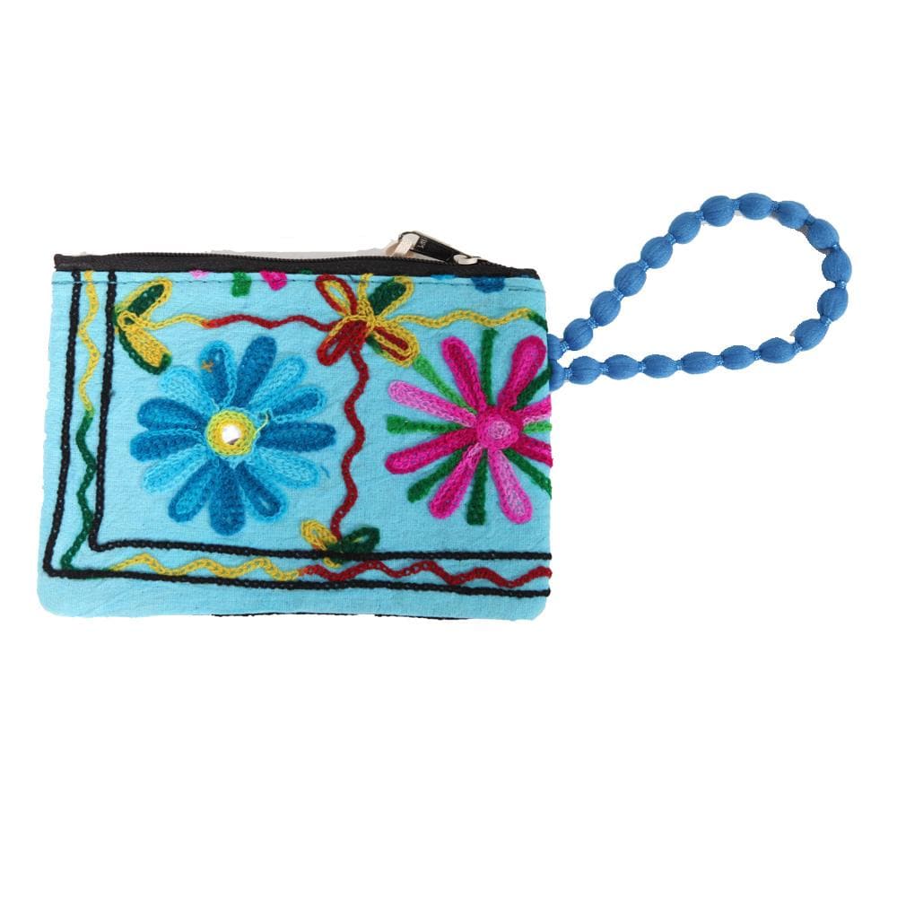 Embroidered Flower Purse..