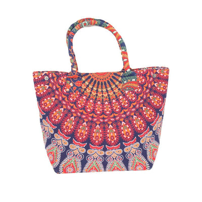 Indian Peacock Big Shopper Bag