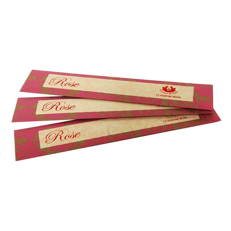 Handmade Fair Trade Incense Sticks Rose Scented