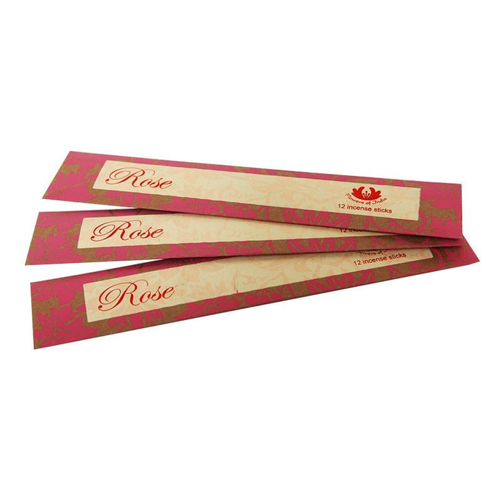 Handmade Fair Trade Incense Sticks Rose Scented