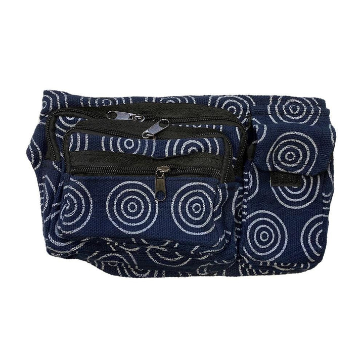 Spiral Pattern Hemp Hip Bag