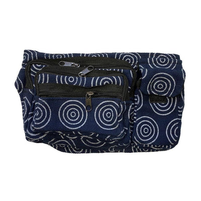 Spiral Pattern Hemp Hip Bag