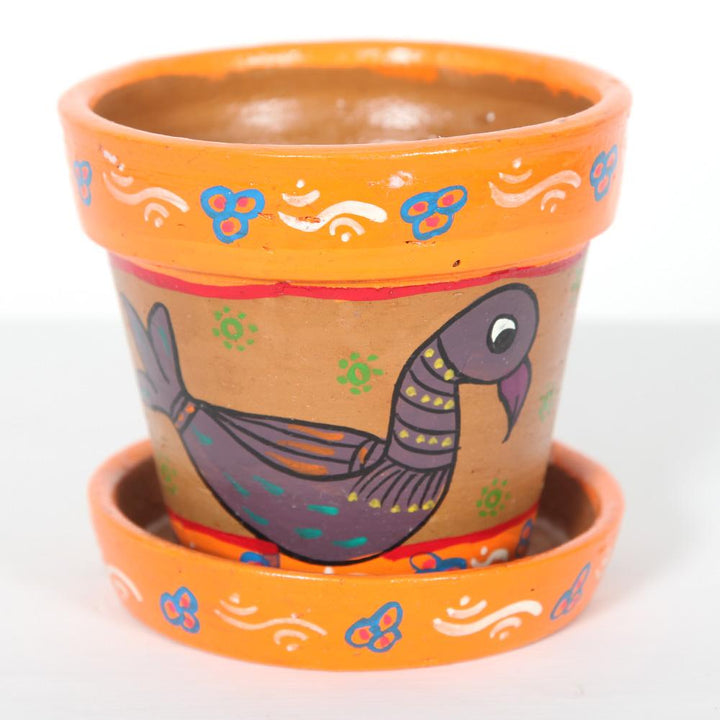 Mithila Plant Pot & Saucer