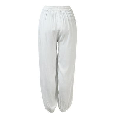 White Harem Pants