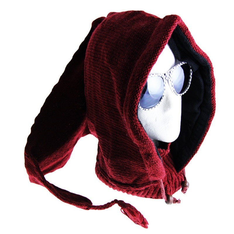 Pixie Knit Hood With Neck Warmer