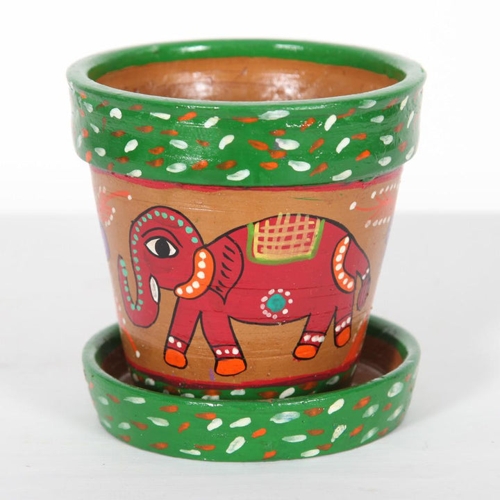 Mithila Plant Pot & Saucer