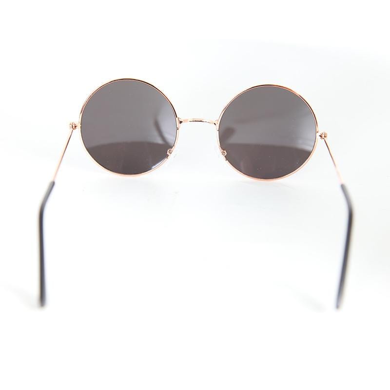 Flash Tinted Lennon Round Sunglasses